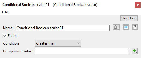 Conditional Boolean Scalar