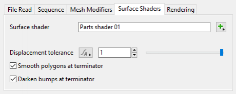 Surface Shaders Tab