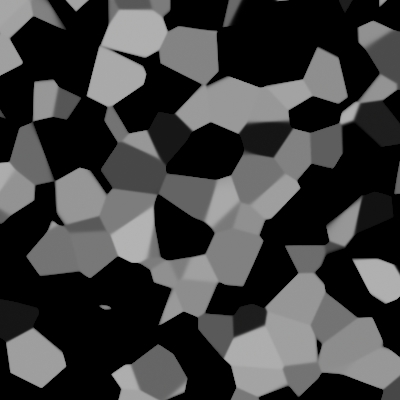 Rendered top view of Smooth Voronoi 3D Cell Scalar noise pattern.
