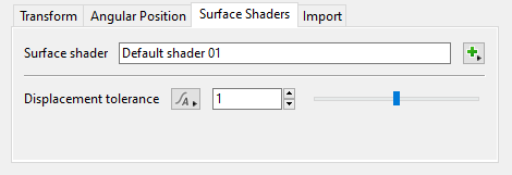 Surface Shaders Tab