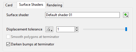 Surface Shaders Tab