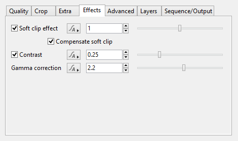 Render - Effects Tab