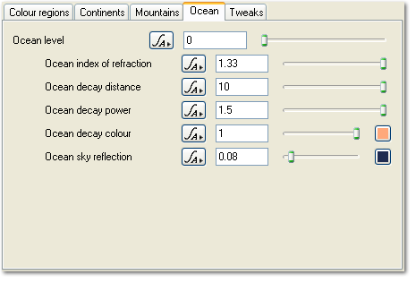 Planet Surface Shader - Ocean Tab