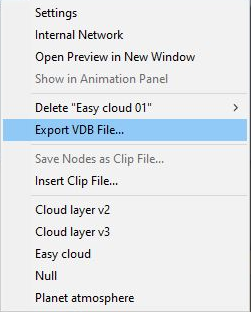 Easy Cloud context-sensitive menu