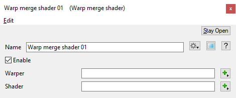 Warp Merge Shader