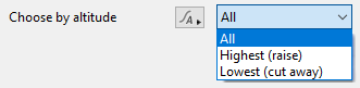 Choose by altitude options.