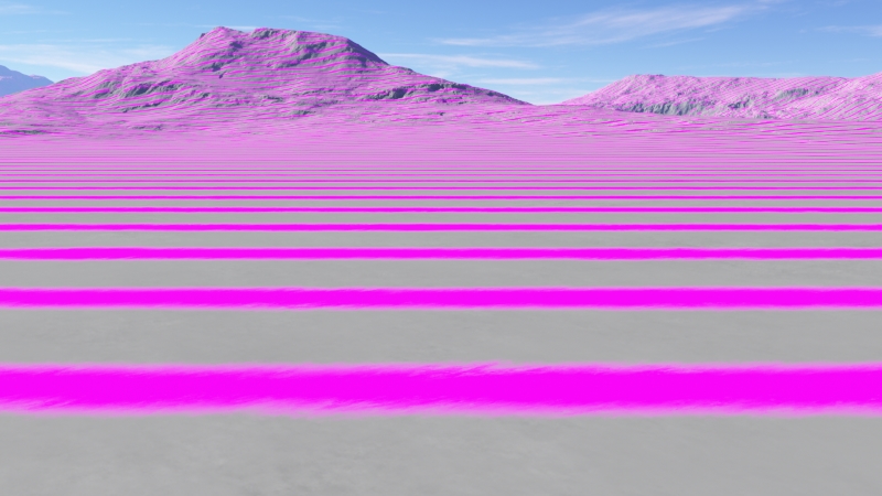 Render showing the effect of multiplying the Z to scalar output value by another value.