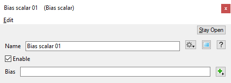 Bias Scalar