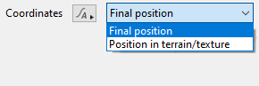 Coordinates options