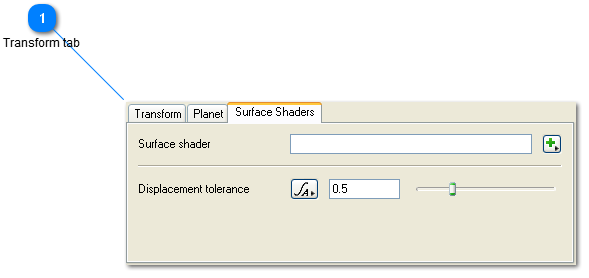 Lake - Surface Shaders Tab