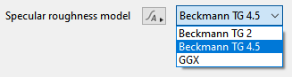 Specular roughness models