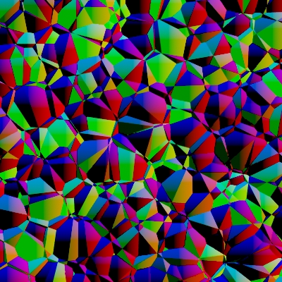Rendered top view of Voronoi 3D B Vector noise pattern.
