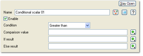 Conditional Scalar