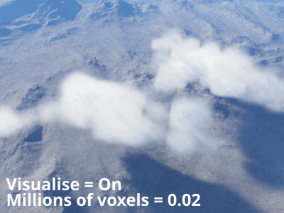 Visualise voxels = On.