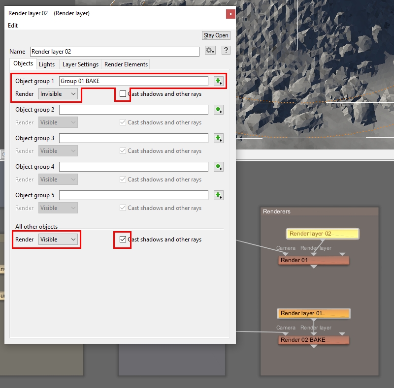 Assign the duplicated Planet group to a Render layer group, and make it invisible while everything else in the project is visible.