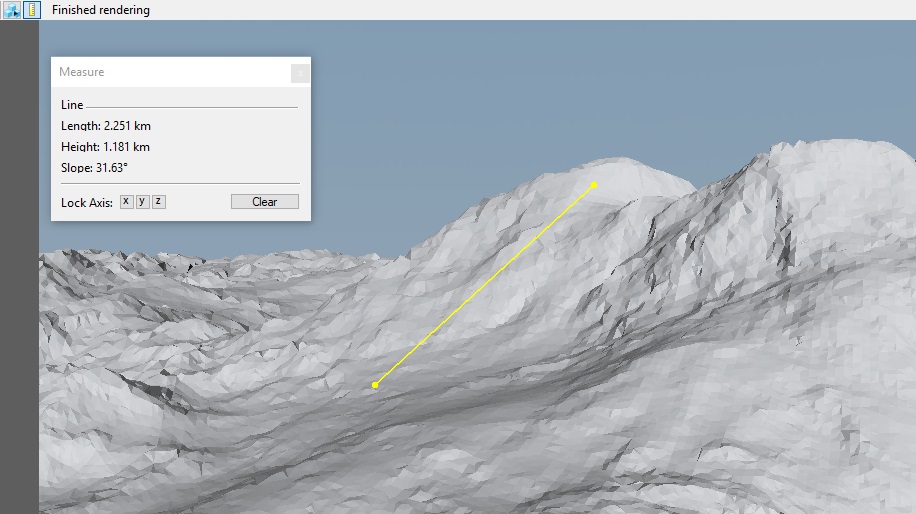 The Measurement Tool in use