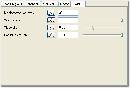 Planet Surface Shader - Tweaks Tab