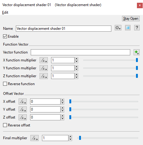 Vector Displacement Shader