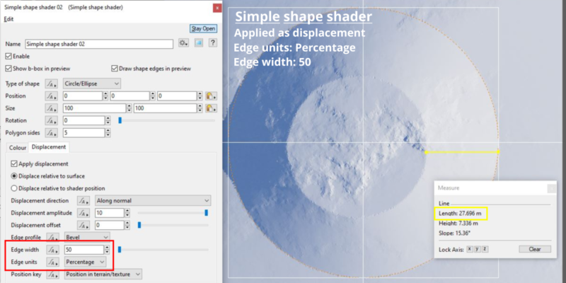 Measuring Edge width with ruler.