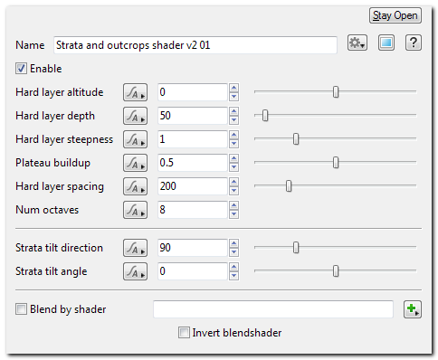 Strata and Outcrops Shader