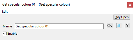 Get Specular Colour