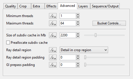 Render - Advanced Tab in Terragen 3