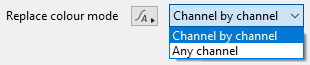 Replace colour mode options
