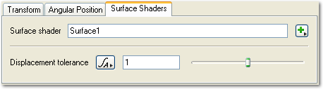 Sphere - Surface Shaders Tab