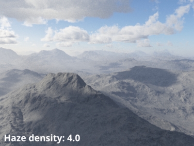 Haze density = 4