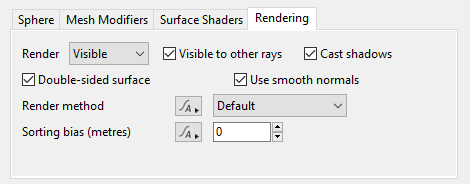 Rendering Tab