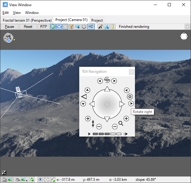 Navigation window.