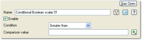 Conditional Boolean Scalar