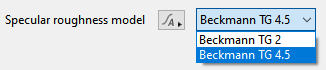 Specular roughness models