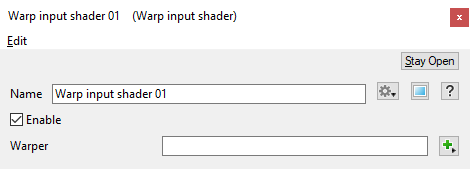 Warp Input Shader