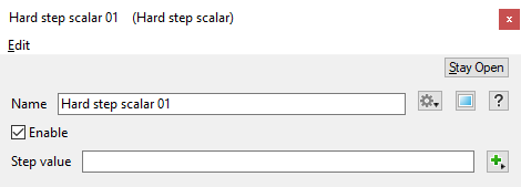 Hard Step Scalar