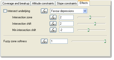 Surface Layer - Effects Tab