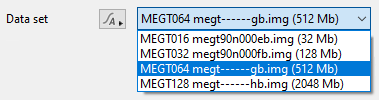 The MOLA Data set options.