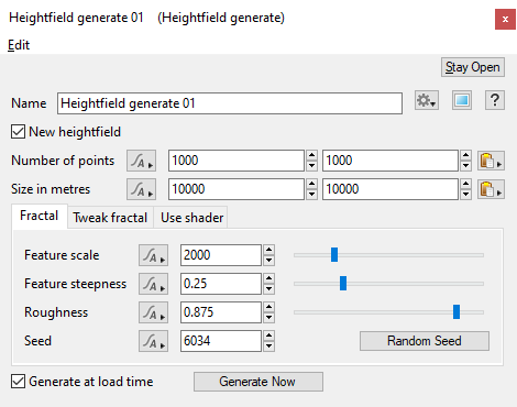 Heightfield Generate