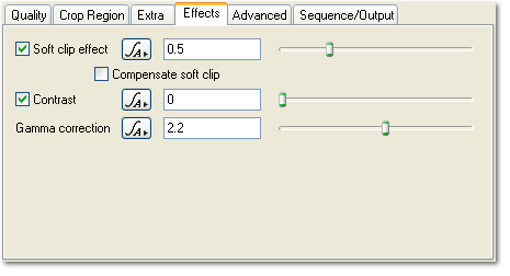 Render - Effects Tab