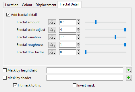 Fractal Detail Tab