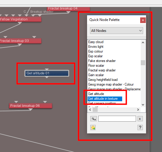 The Quick Node Palette.