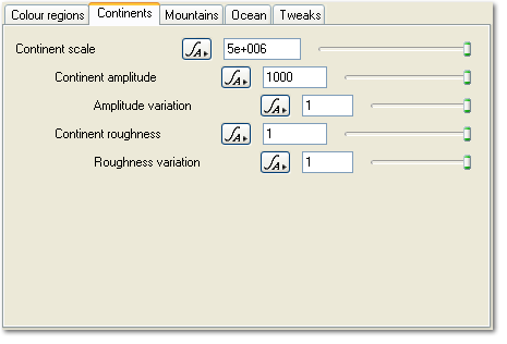 Planet Surface Shader - Continents Tab