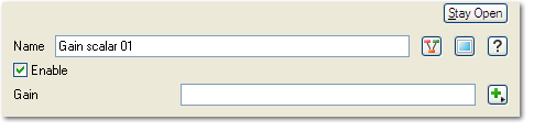Gain Scalar