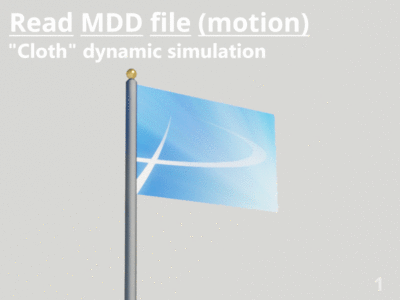 MDD file cloth simulation.