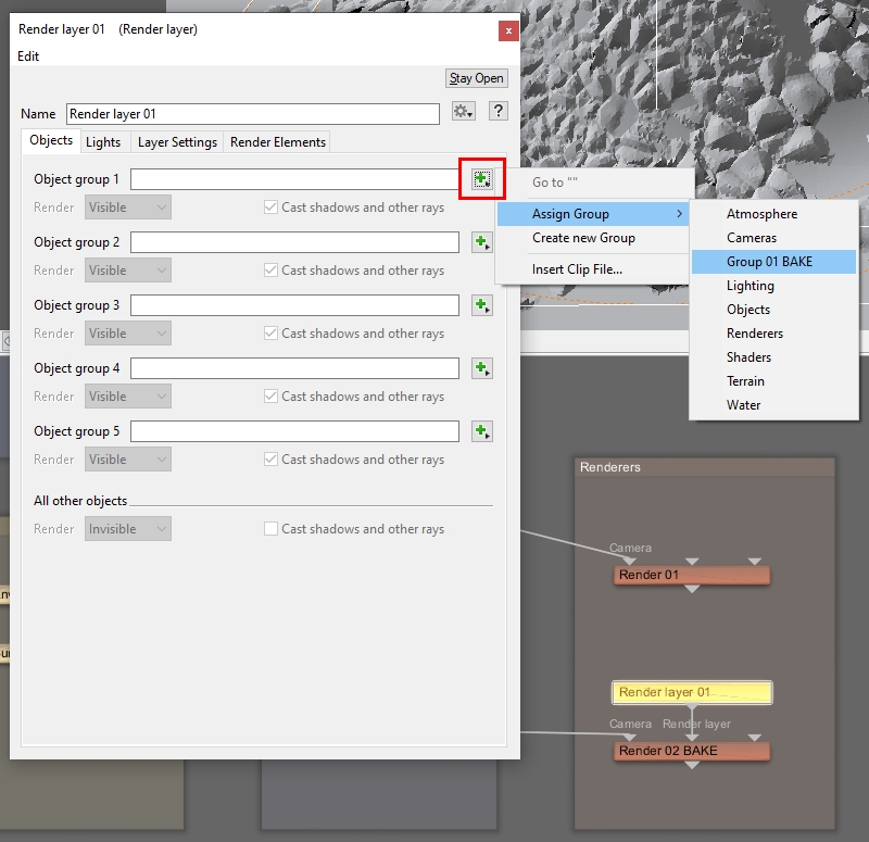 Assign the group containing the duplicated planet to Object group 1.