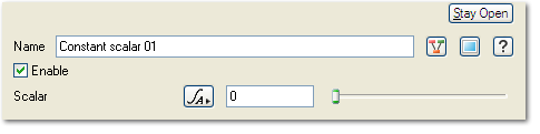 Constant Scalar