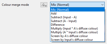 Colour merge options