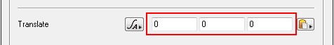 X, Y, and Z coordinate fields