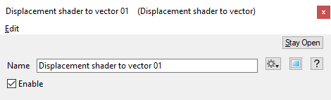 Displacement Shader to Vector