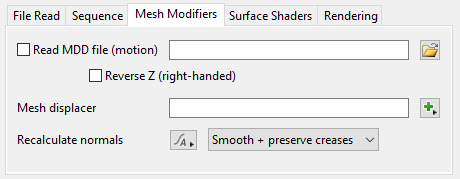 Mesh Modifiers Tab